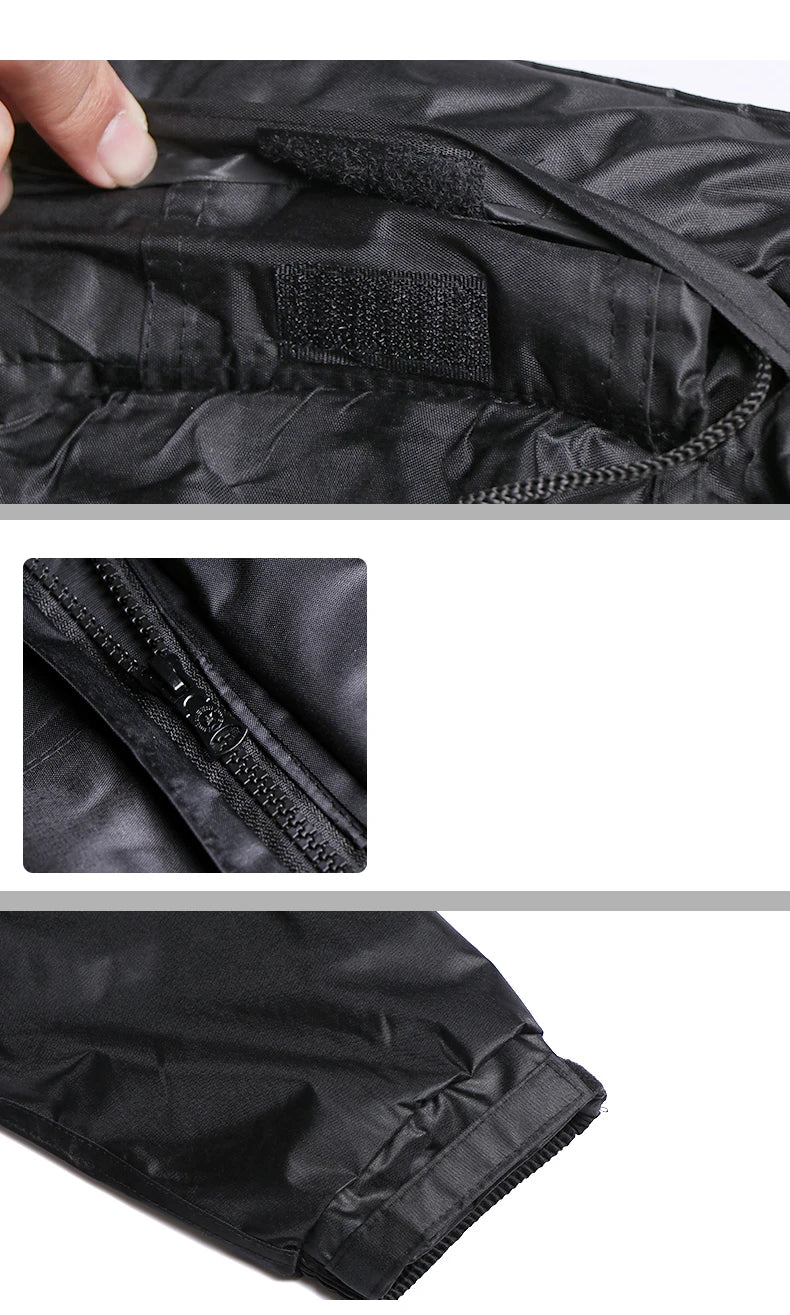 Imperméable Long Réfléchissant Unisexe – Hivizi Étanche • Respirant • Séchage Rapide • Capuche Escamotable - BLACKBEARD OUTDOOR INDUSTRIES