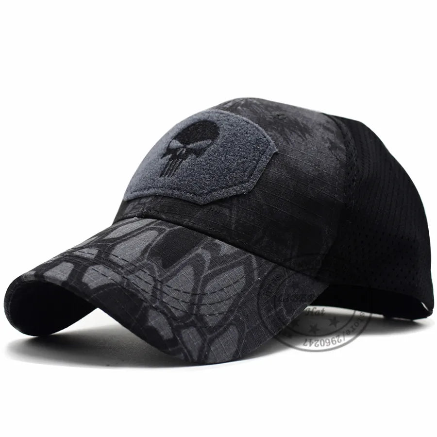 Casquette Tactique LIBERWOOD Skull Operator – Style SWAT, Forces Spéciales, Airsoft & Outdoor - BLACKBEARD OUTDOOR INDUSTRIES