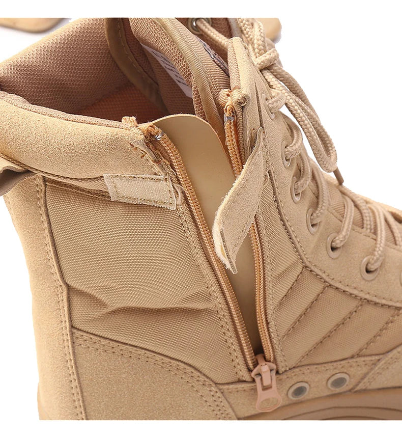 Bottes Tactiques Militaires Homme – Style Armée / Combat – Bottines de Sécurité Désert Résistantes - BLACKBEARD OUTDOOR INDUSTRIES