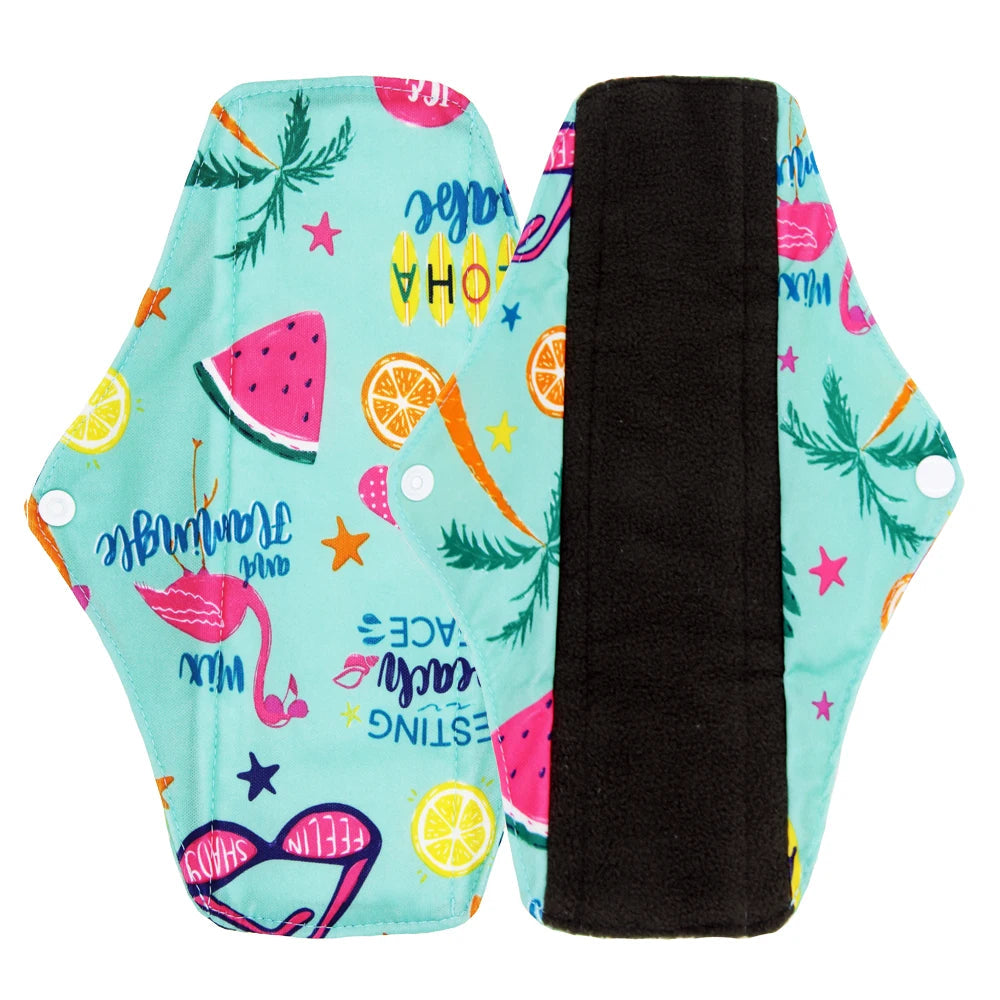 VEJYO – Lot de 5 Serviettes Hygiéniques Lavables en Charbon de Bambou Réutilisables Ma boutique