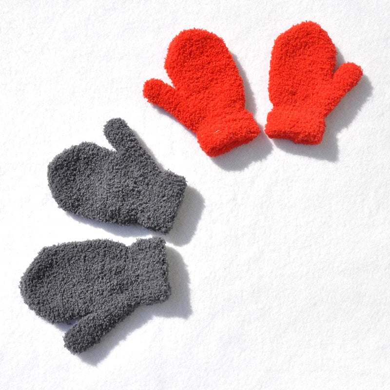 Paire de gants pour enfant en velours hiver Ma boutique