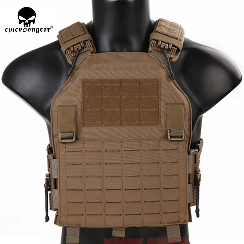 Porte Plaque EmersonGear 420 - Gilet Tactique Laser-Cut, Libération Rapide, Léger, MOLLE LCS pour Chasse - BLACKBEARD OUTDOOR INDUSTRIES
