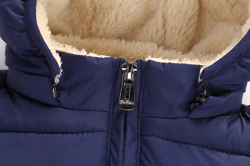 Manteau d’Hiver Épais pour Enfants – Chaud, Doublé & à Capuche avec Fourrure | Fille & Garçon | 3 à 6 ans - BLACKBEARD OUTDOOR INDUSTRIES