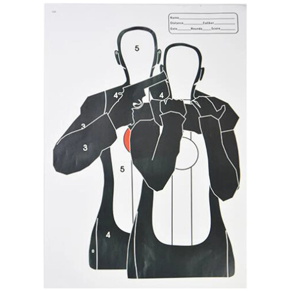 Cibles de tir en papier 45 × 32 cm – Lot de 5