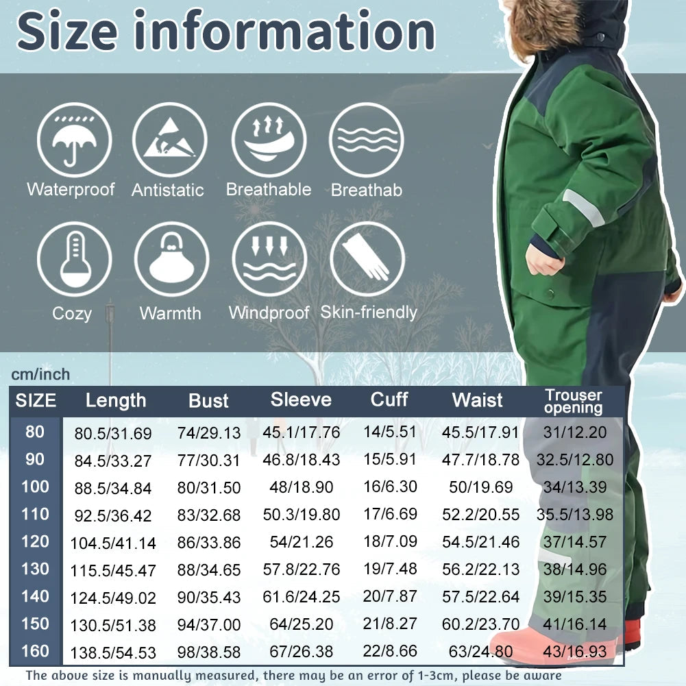 combinaison de ski pour enfants unisexe Ma boutique