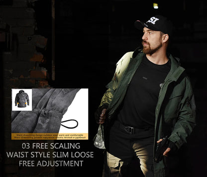 Veste Tactique M65 Camouflage US - Veste de Chasse et Randonnée Haut de Gamme avec Capuche - BLACKBEARD OUTDOOR INDUSTRIES