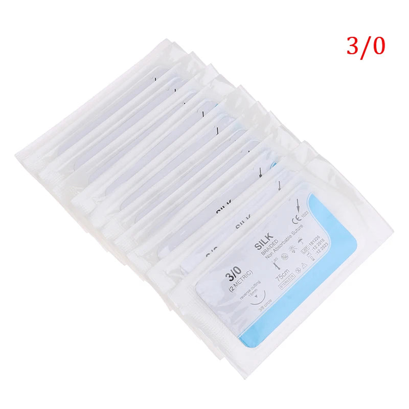 Kit de Suture Médicale 12 pcs – Fils Nylon, Polyester & Aiguille 75 cm Ma boutique