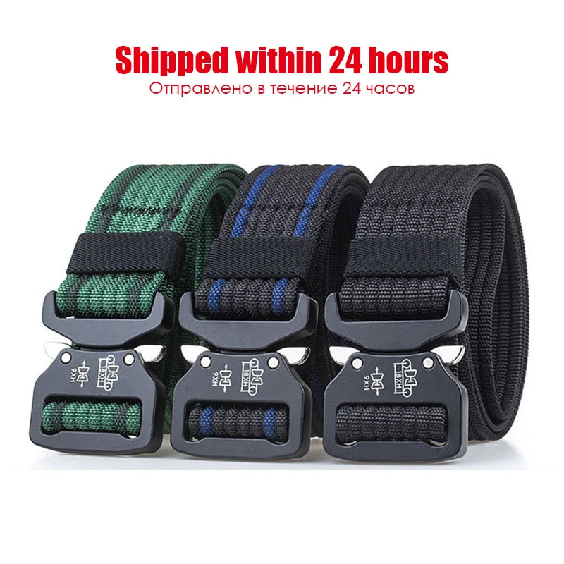Ceinture tactique police nylon 1200D boucle métal - BLACKBEARD OUTDOOR INDUSTRIES