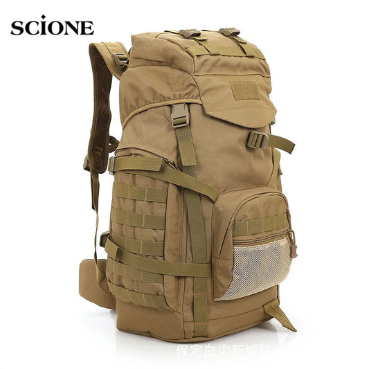 Sac à Dos Tactique Molle 60L – Grande Capacité, Imperméable, Camouflage - BLACKBEARD OUTDOOR INDUSTRIES