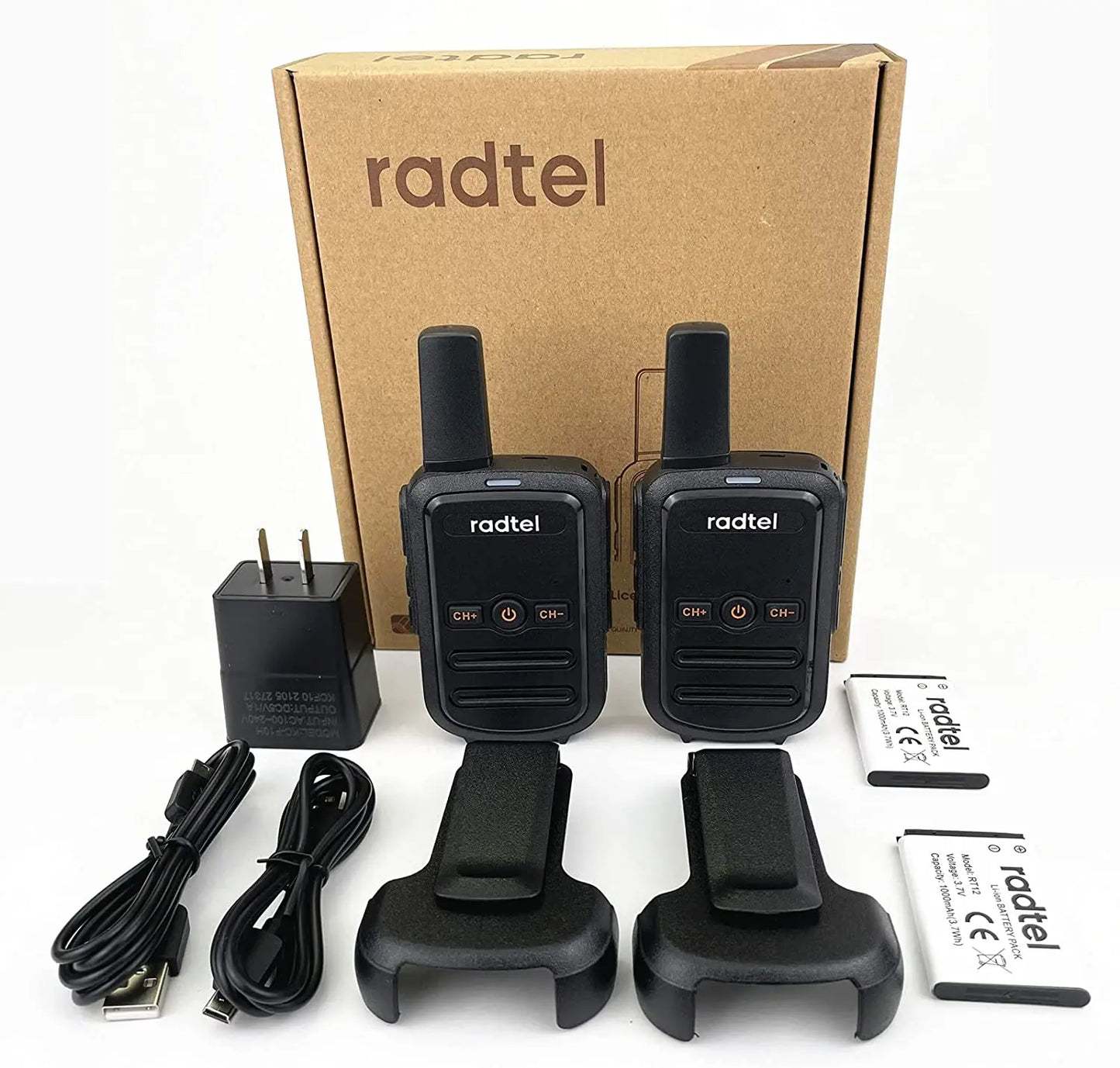 Talkie-Walkie Radtel RT-12 – PMR/FRS Sans Licence, Portée 3 km, 16 Canaux