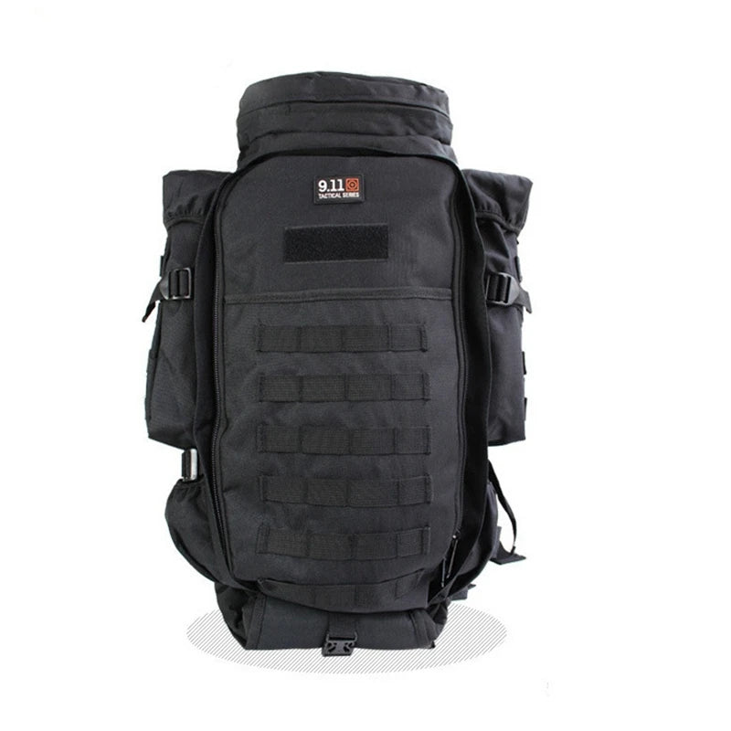 Sac à dos Tactique MOLLE 60L – Nylon Imperméable, Transport 2 Fusils, Chasse & Randonnée