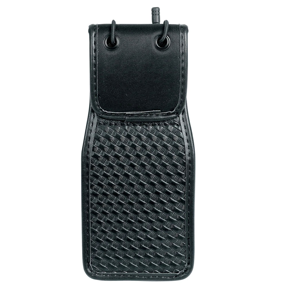 Etui Holster Ceinture Universel pour Talkie-Walkie – Porte-Radio Professionnel pour Agents de Securite, Portiers et Personnel en Uniforme – Nylon / Simili Cuir