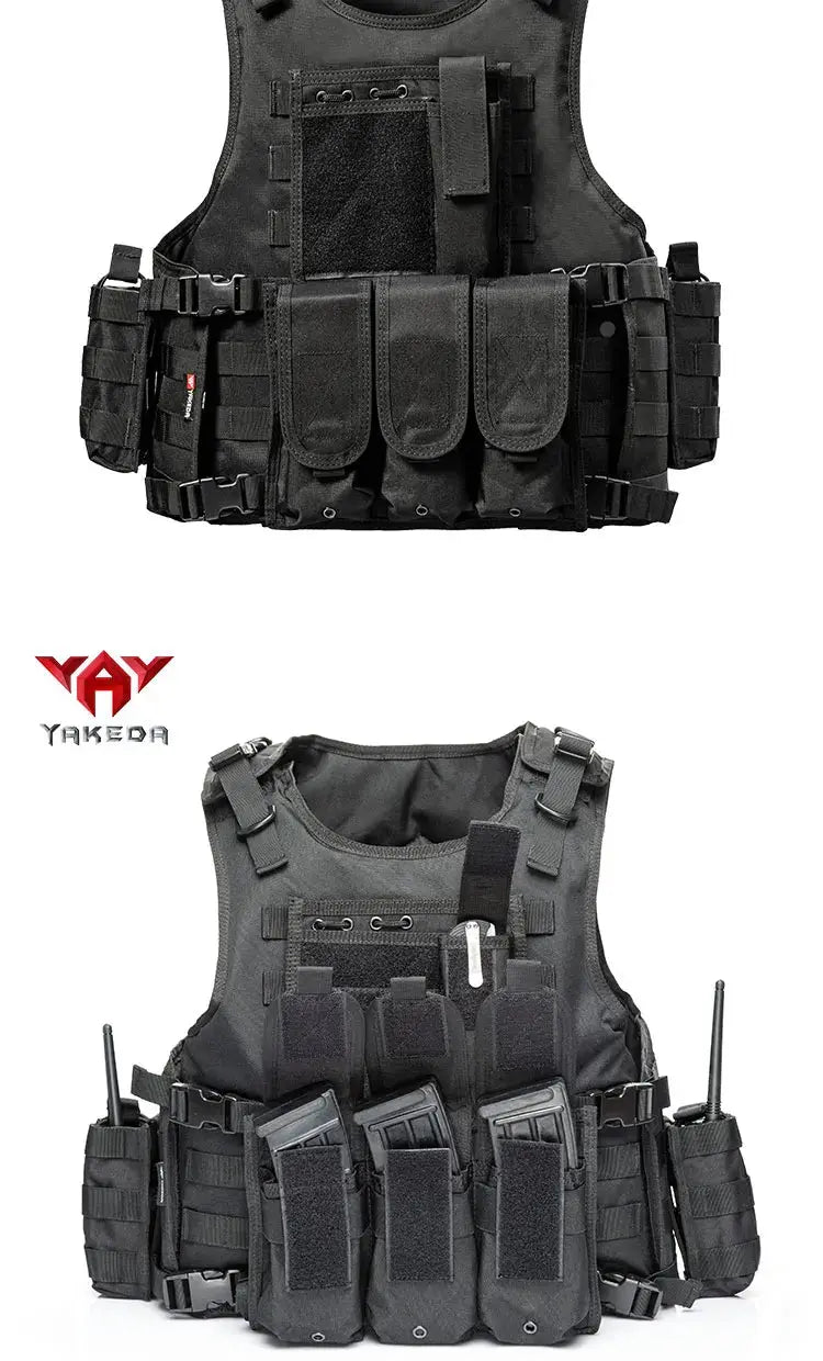 Gilet Tactique Porte-Plaque YAKEDA E88005 – Usage Professionnel & Airsoft Ma boutique