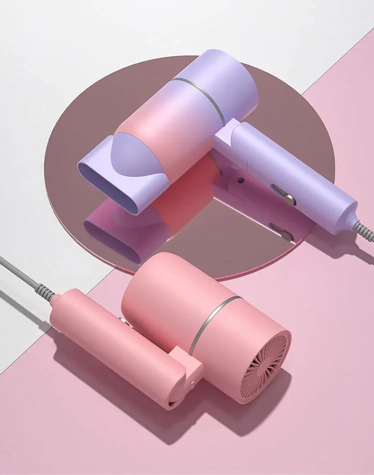 Sèche-cheveux pliable avec sac de transport – Soin capillaire à air chaud et ions négatifs – Mini sèche-cheveux portable pour maison et voyage - BLACKBEARD OUTDOOR INDUSTRIES