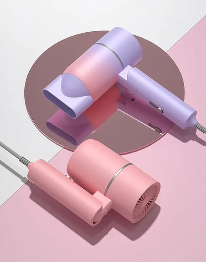 Sèche-cheveux pliable avec sac de transport – Soin capillaire à air chaud et ions négatifs – Mini sèche-cheveux portable pour maison et voyage - BLACKBEARD OUTDOOR INDUSTRIES