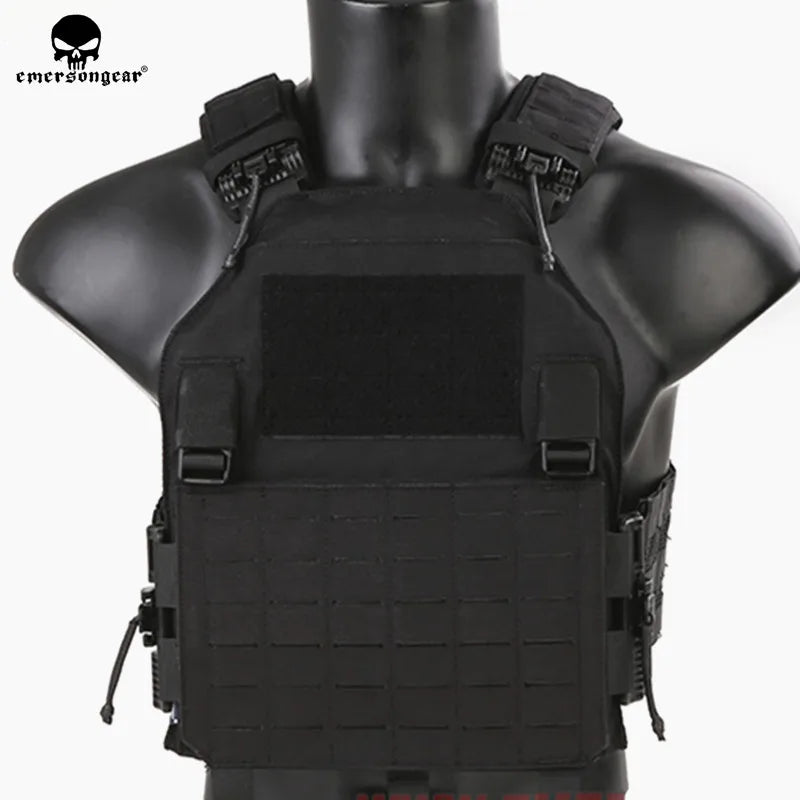 Porte Plaque EmersonGear 420 - Gilet Tactique Laser-Cut, Libération Rapide, Léger, MOLLE LCS pour Chasse - BLACKBEARD OUTDOOR INDUSTRIES