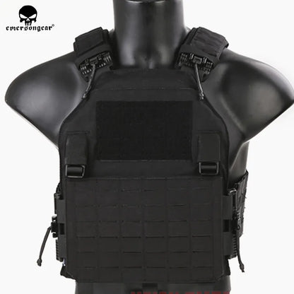 Porte Plaque EmersonGear 420 - Gilet Tactique Laser-Cut, Libération Rapide, Léger, MOLLE LCS pour Chasse - BLACKBEARD OUTDOOR INDUSTRIES