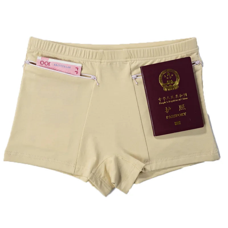 Short Anti-Vol pour Femme – Sous-Vêtement en Coton Doux avec Poches, BLACKBEARD OUTDOOR INDUSTRIES