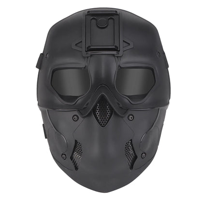 Masque tactique airsoft intégral avec couvre-chef 52–66 cm