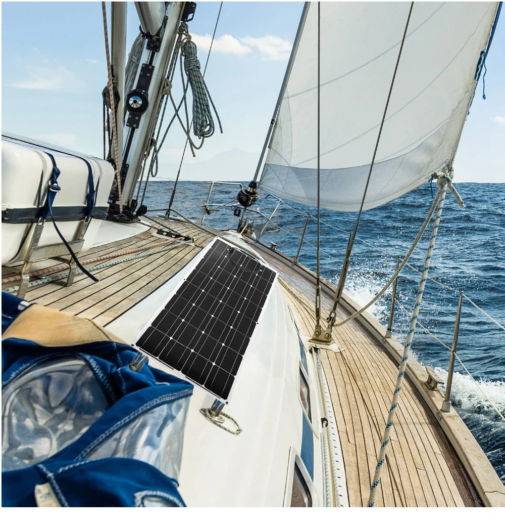 Panneau Solaire Flexible 100W 18V Monocristallin – DOKIO DFSP-100M - BLACKBEARD OUTDOOR INDUSTRIES