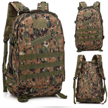 Sac à Dos Tactique 3D MOLLE 40L – Oxford 600D, Camouflage, Randonnée & Survie