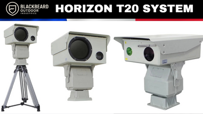 Caméra thermique PTZ HORIZON-T20 longue portée 20 km, zoom 83×