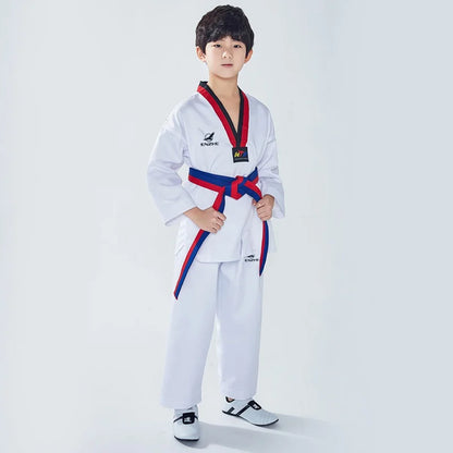 Dobok Taekwondo Blanc – Uniforme Polyester Karaté & Judo, Manches Longues | Enfant & Adulte XXXS à XXXL - BLACKBEARD OUTDOOR INDUSTRIES