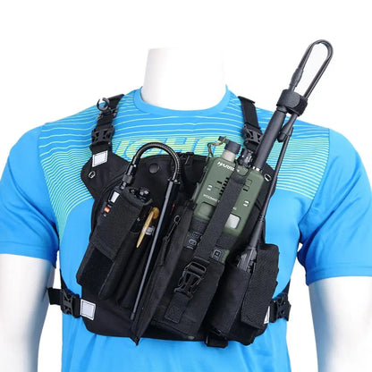 Holster Poitrine Tactique Radio Baofeng – Compatible UV-5R UV-9R UV-10R UV-S9 | 8 Modèles - BLACKBEARD OUTDOOR INDUSTRIES