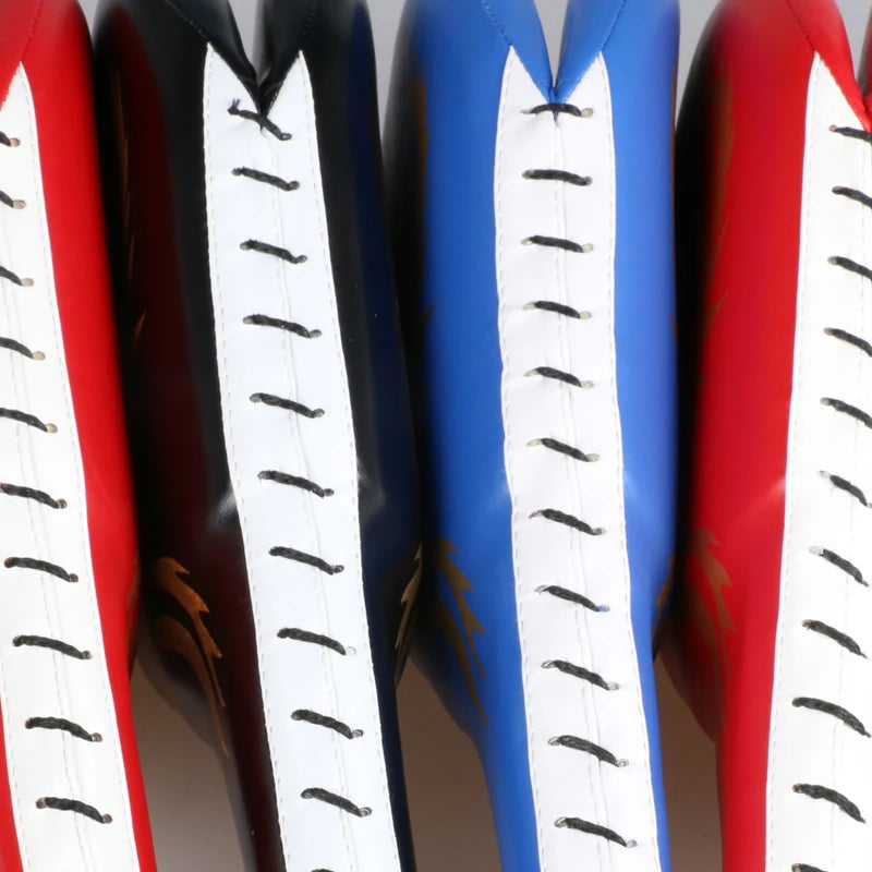 Double Cible de Frappe Taekwondo & Kickboxing – Kick Pad Long Entraînement Karaté MMA | Noir, Bleu, Rouge - BLACKBEARD OUTDOOR INDUSTRIES