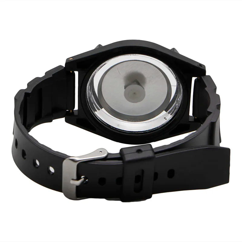 Boussole de poignet avec bracelet noir – Randonnée et outdoor