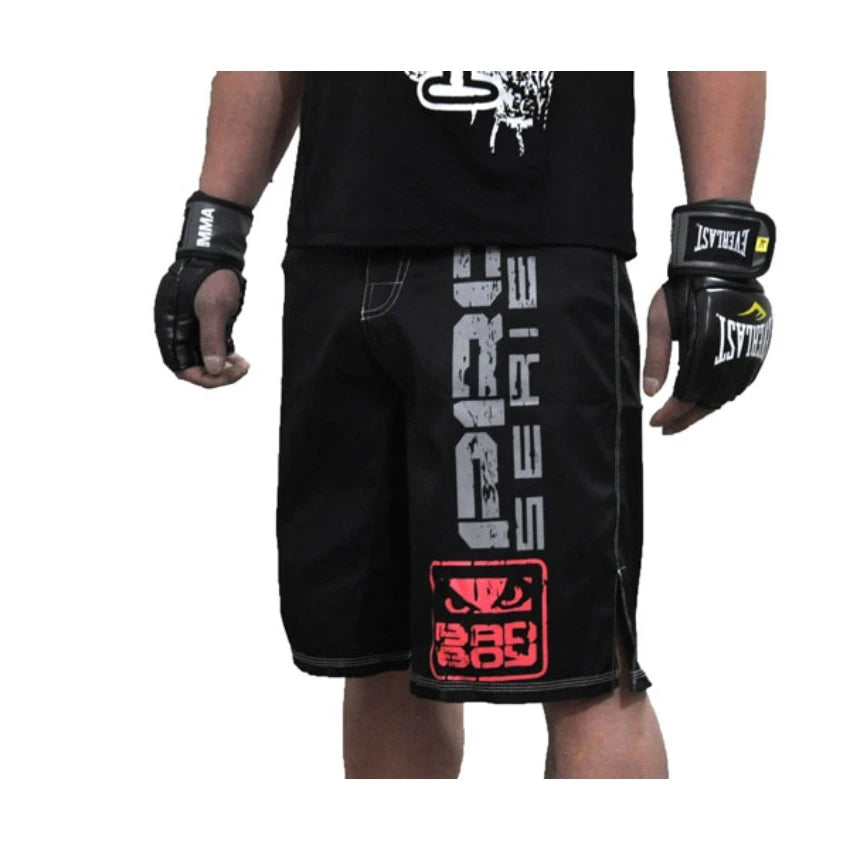 Shorts de Boxe Muay Thai SUOTF MMA – Modèle Rouge et Noir, Respirants, pour Entraînement et Compétition BLACKBEARD OUTDOOR INDUSTRIES