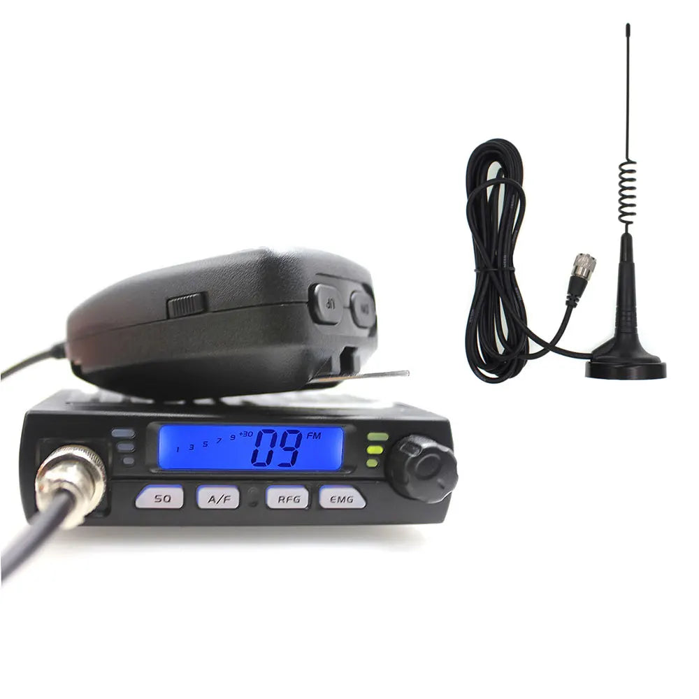 Radio CB Mini ANYSECU CB-40M – 40 Canaux AM/FM 8W | 25.615–30.105 MHz | Voiture & 4x4