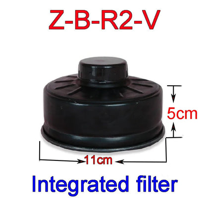 Masque à Gaz 1A Respirat – Masque Respiratoire en Caoutchouc Naturel Haute Qualité, Modèle Z-B-R2V - BLACKBEARD OUTDOOR INDUSTRIES
