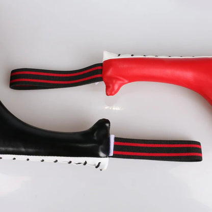 Double Cible de Frappe Taekwondo & Kickboxing – Kick Pad Long Entraînement Karaté MMA | Noir, Bleu, Rouge - BLACKBEARD OUTDOOR INDUSTRIES