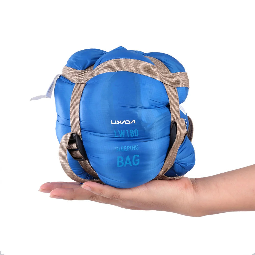 Sac de Couchage Ultra-Léger Lixada LW180 – 3 Saisons Camping & Randonnée 190x75 cm