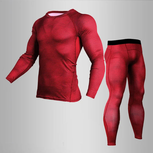 Sous-vêtement thermique homme 3D, haut et pantalon sport