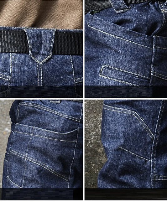 Jean Tactique Stretch Homme – Multi-Poches, Genoux Renforcés, Coupe Cargo - BLACKBEARD OUTDOOR INDUSTRIES
