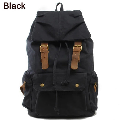 Sac à Dos Vintage en Cuir et Toile Militaire – MUNUKI - BLACKBEARD OUTDOOR INDUSTRIES