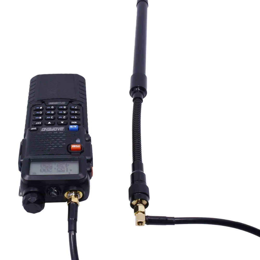 ABBREE AR-152 / AR-148 – Antenne Tactique avec Câble Coaxial SMA-Femelle pour Baofeng UV-5R / UV-82 / UV-9R Plus - BLACKBEARD OUTDOOR INDUSTRIES
