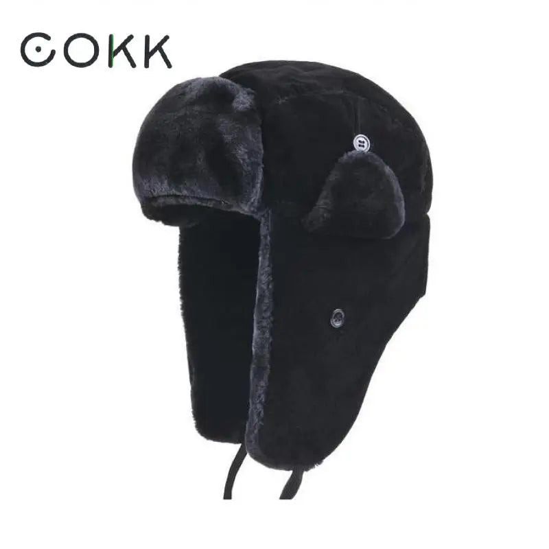 Chapka Hiver Mixte en Velours Chaud – Modèle Bomber Ushanka – Pour Homme & Femme - BLACKBEARD OUTDOOR INDUSTRIES