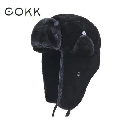 Chapka Hiver Mixte en Velours Chaud – Modèle Bomber Ushanka – Pour Homme & Femme - BLACKBEARD OUTDOOR INDUSTRIES
