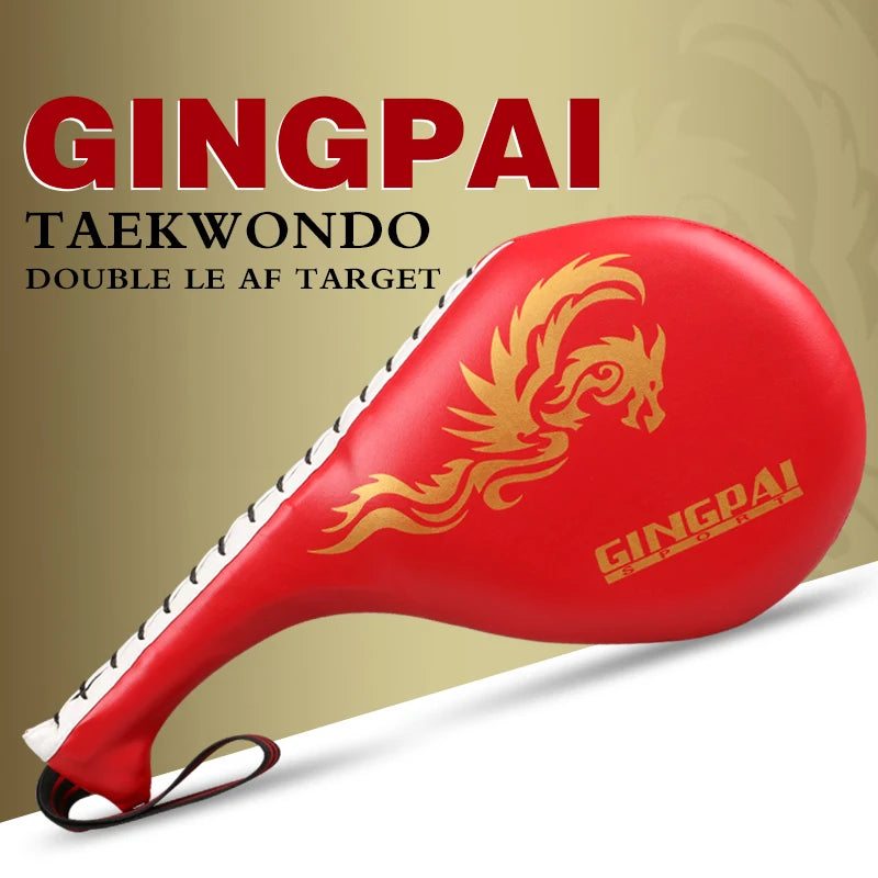 Double Cible de Frappe Taekwondo & Kickboxing – Kick Pad Long Entraînement Karaté MMA | Noir, Bleu, Rouge - BLACKBEARD OUTDOOR INDUSTRIES