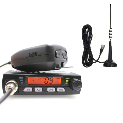 Radio CB ANYSECU CB-40M – Mini Émetteur-Récepteur 8W AM/FM, Bande 27 MHz, IP55