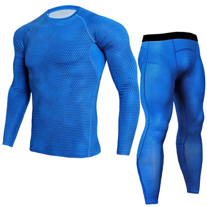 Sous-vêtement thermique homme 3D, haut et pantalon sport