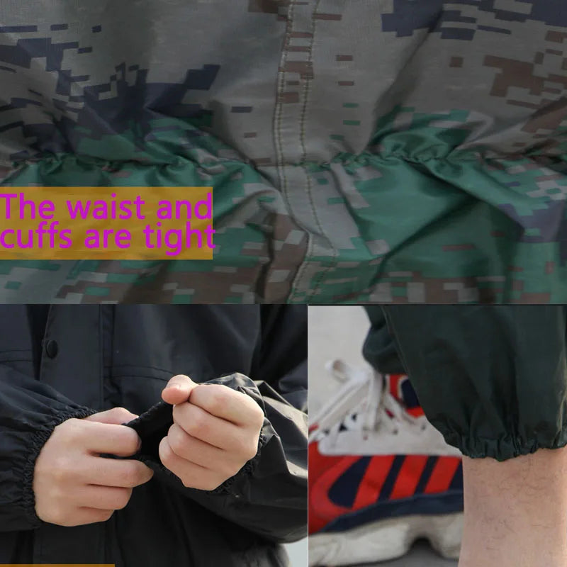 Combinaison de Pluie Homme et Femme - Résistante à la Poussière, aux Odeurs et aux Produits Chimiques BLACKBEARD OUTDOOR INDUSTRIES