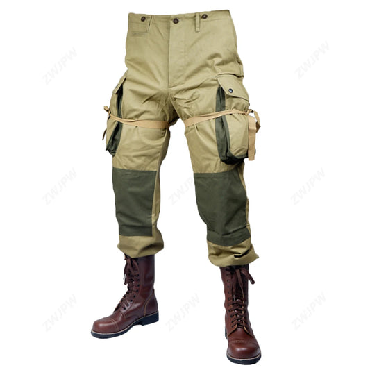 Pantalon Tactique WWII US Army M42 – 101st Airborne Parachutiste Coton - BLACKBEARD OUTDOOR INDUSTRIES
