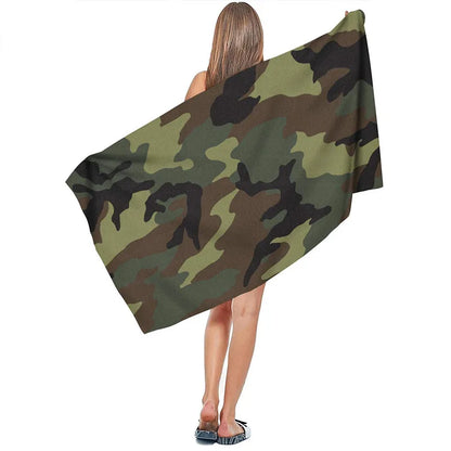 Serviette Camouflage Microfibre Séchage Rapide Outdoor