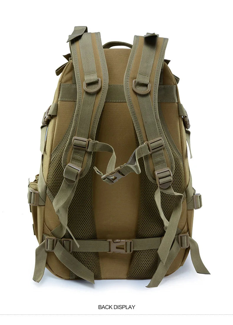 Sac à Dos de Camping 40L – Sac de Voyage Tactique Molle pour Homme, Rucksack de Randonnée et Escalade, Sac à Épaule Réfléchissant Outdoor - BLACKBEARD OUTDOOR INDUSTRIES