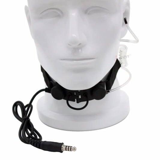 Micro-casque Z-Tac Throat Mic – Laryngophone, Acoustique Discrète, CS / Radio / Surveillance - BLACKBEARD OUTDOOR INDUSTRIES