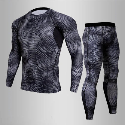 Sous-vêtement thermique homme 3D, haut et pantalon sport